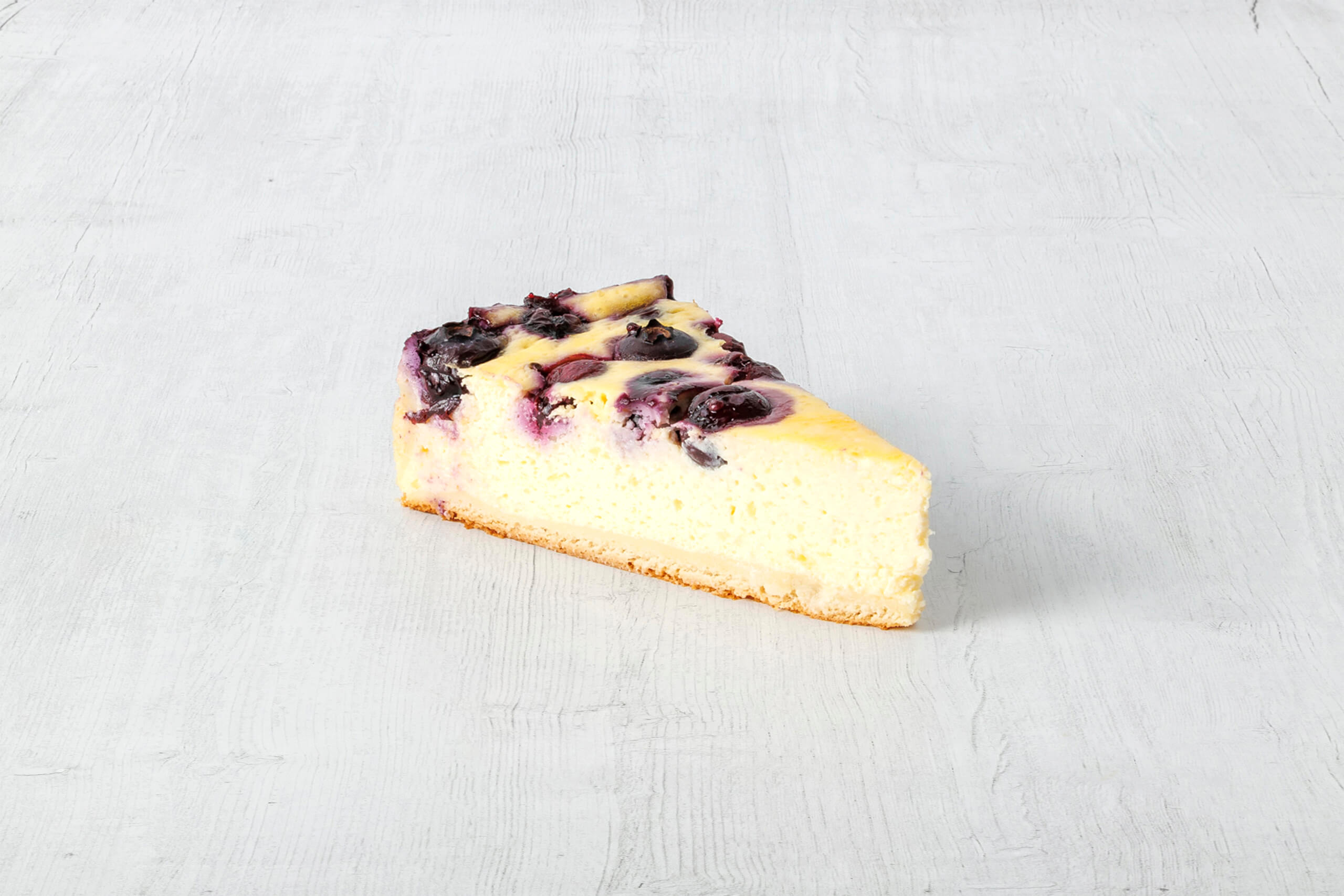 Heidelbeer Käsekuchen, Stückchen
