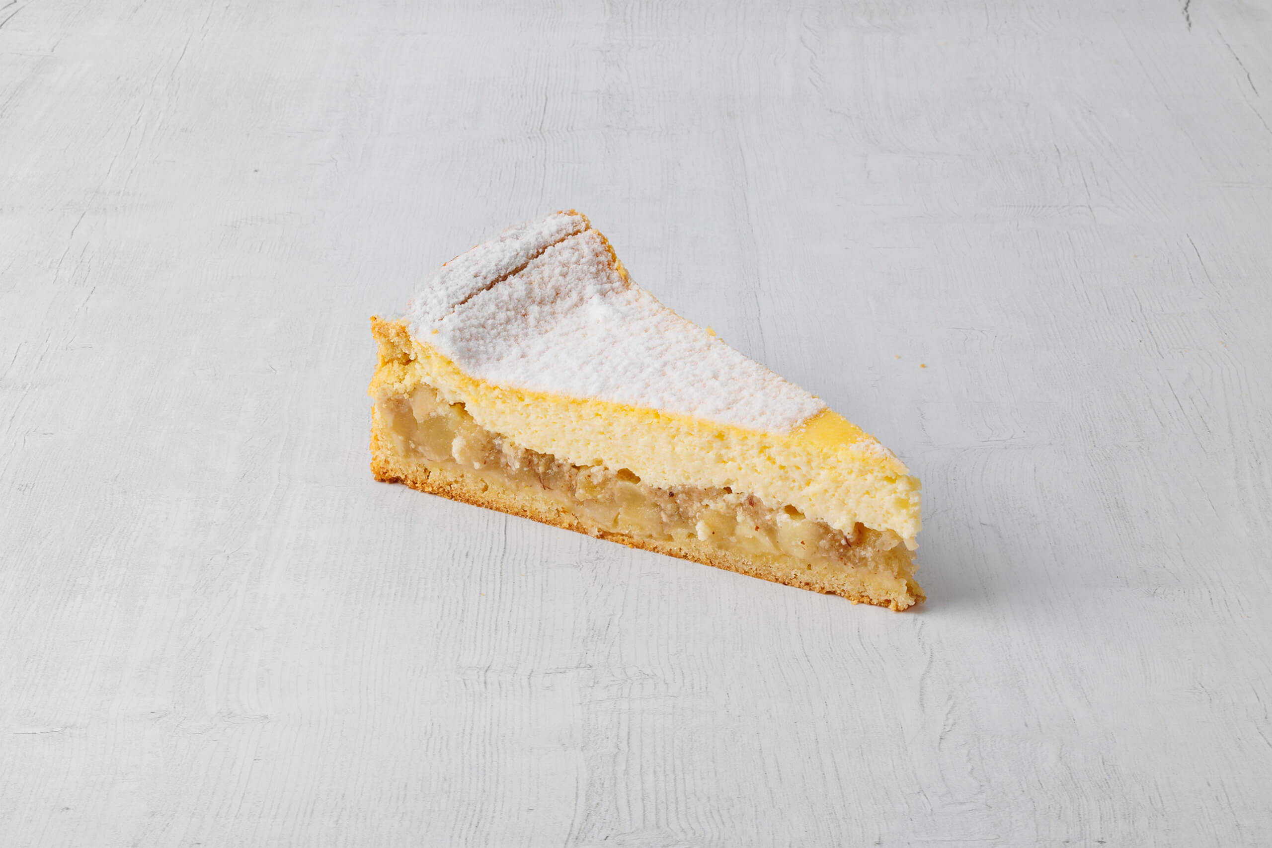 Käse-Apfelkuchen, Stückchen
