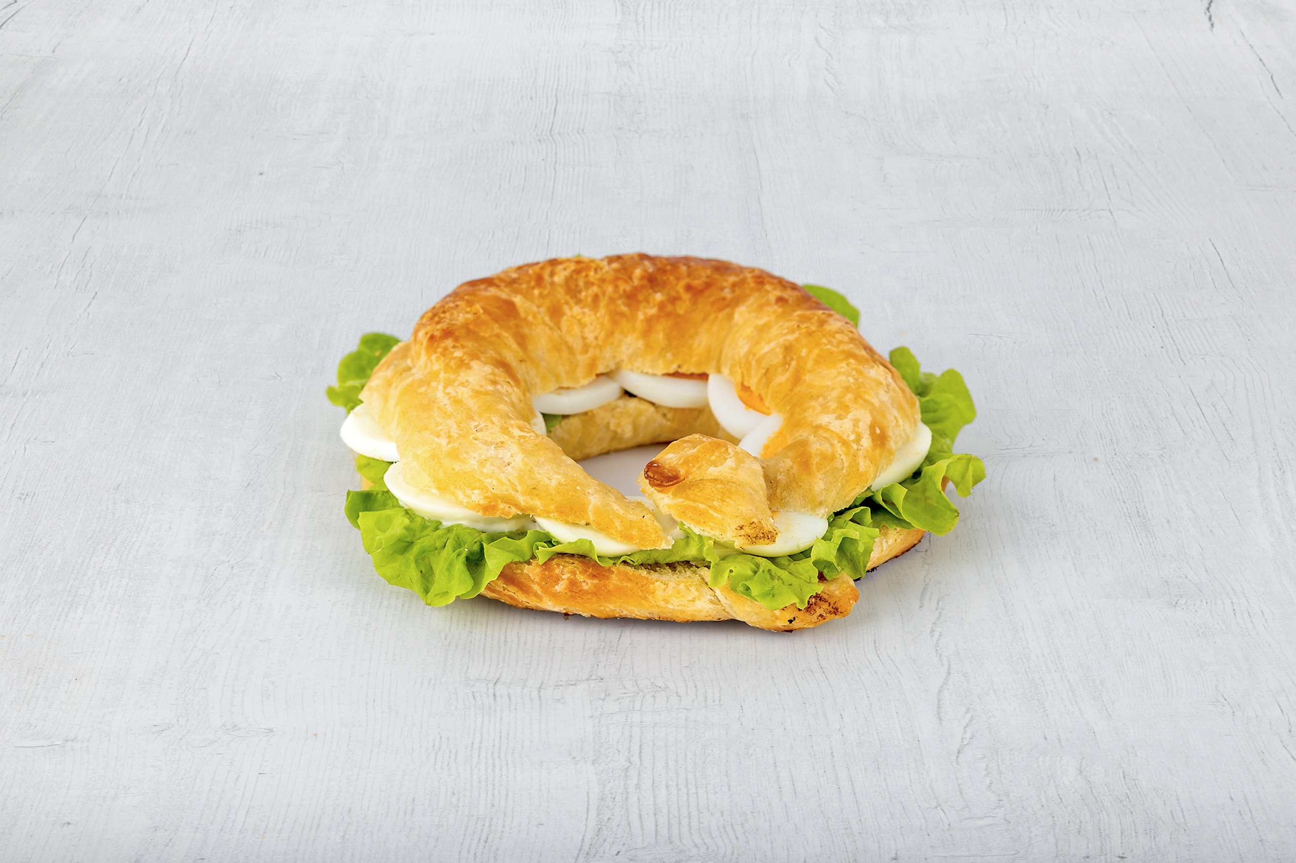 Brandstetter Breze, mit gekochtem Ei