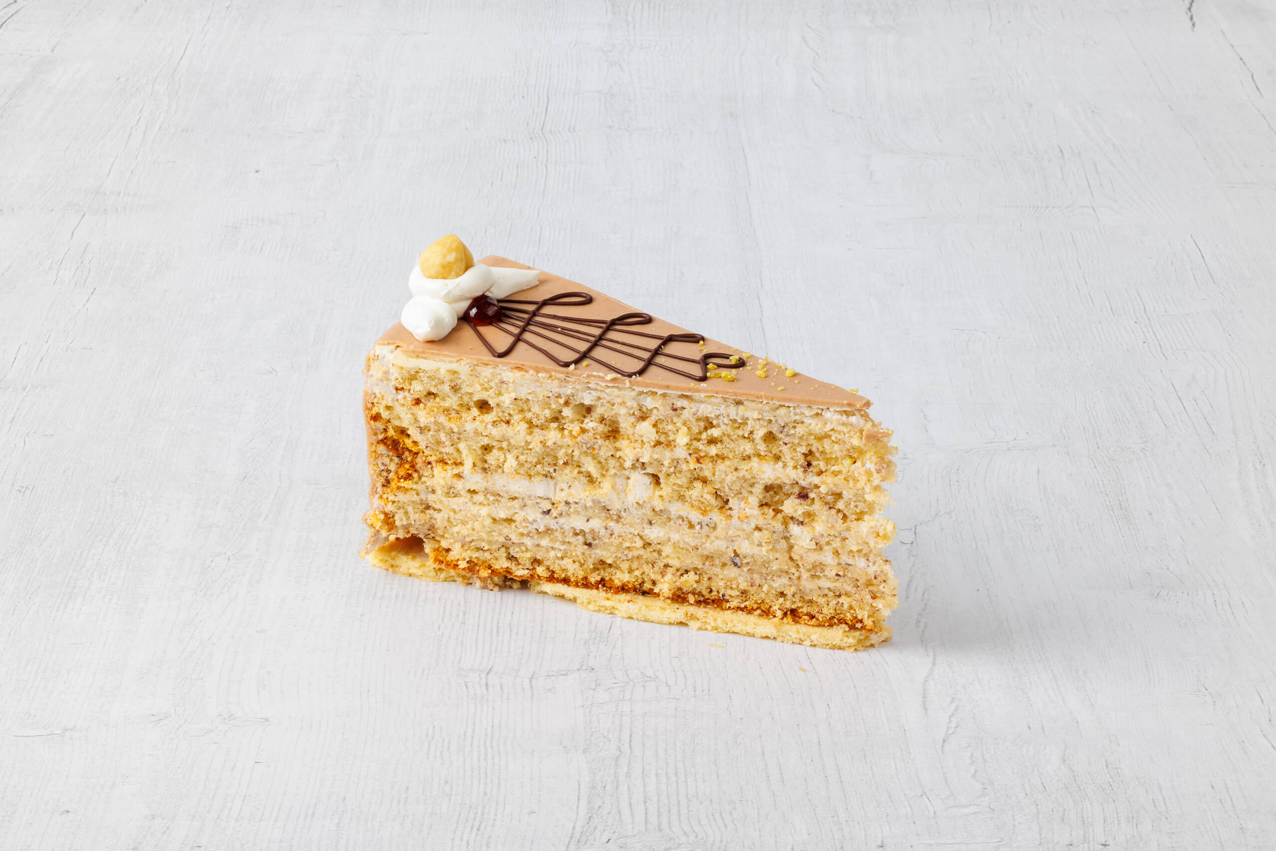 Nusscremetorte, Stückchen